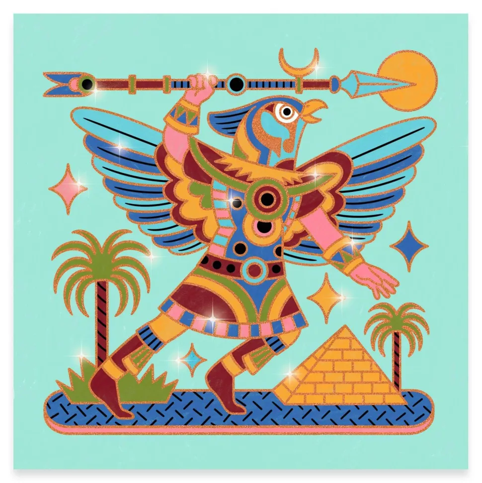 COLORIAGES SURPRISES : Animaux guerriers - Djeco