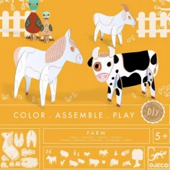 Colorie Assemble Joue : La Ferme - Djeco