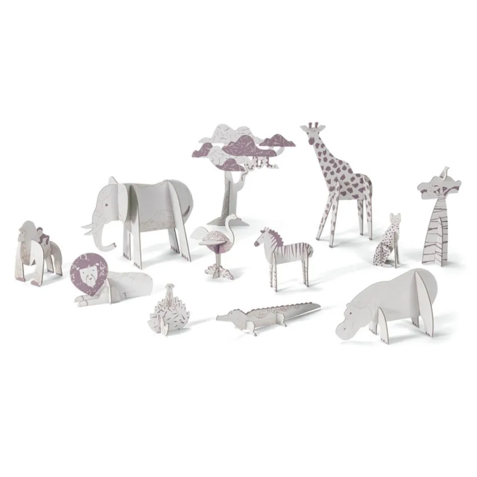 Colorie Assemble Joue : La Savane - Djeco