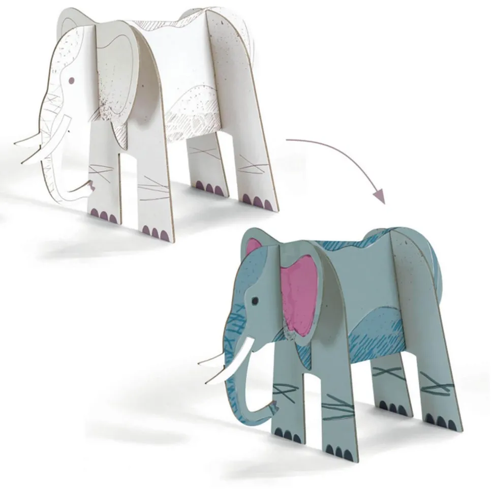 Colorie Assemble Joue : La Savane - Djeco