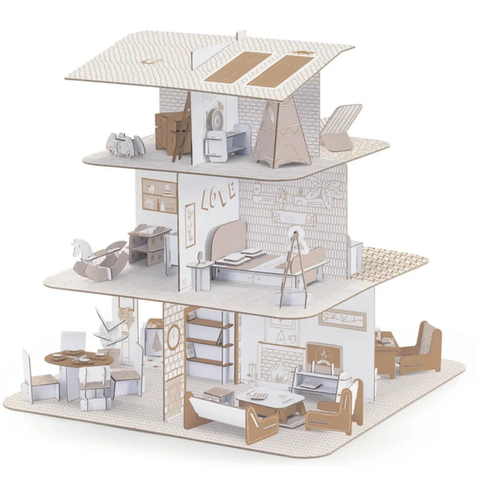 Colorie Assemble Joue : Maison de poupées - Djeco