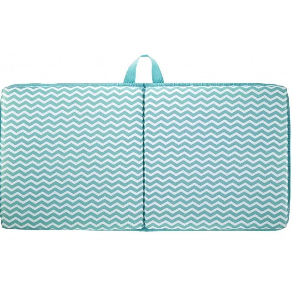 Confort de bain Sophie la Girafe : support pour genoux et filet de rangement - Vulli