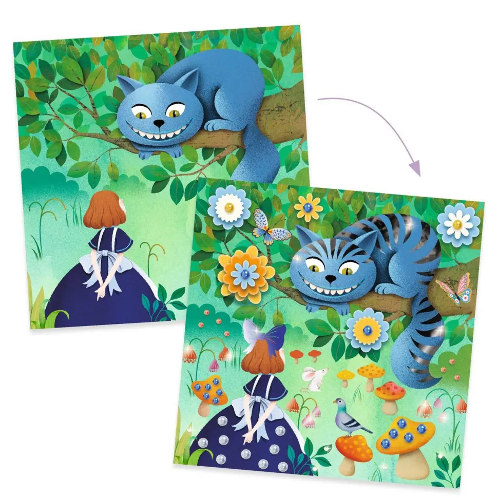 Conte à décorer : Au pays des merveilles - Djeco