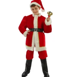 Costume Deluxe Père Noël - Garçon - RueDeLaFete