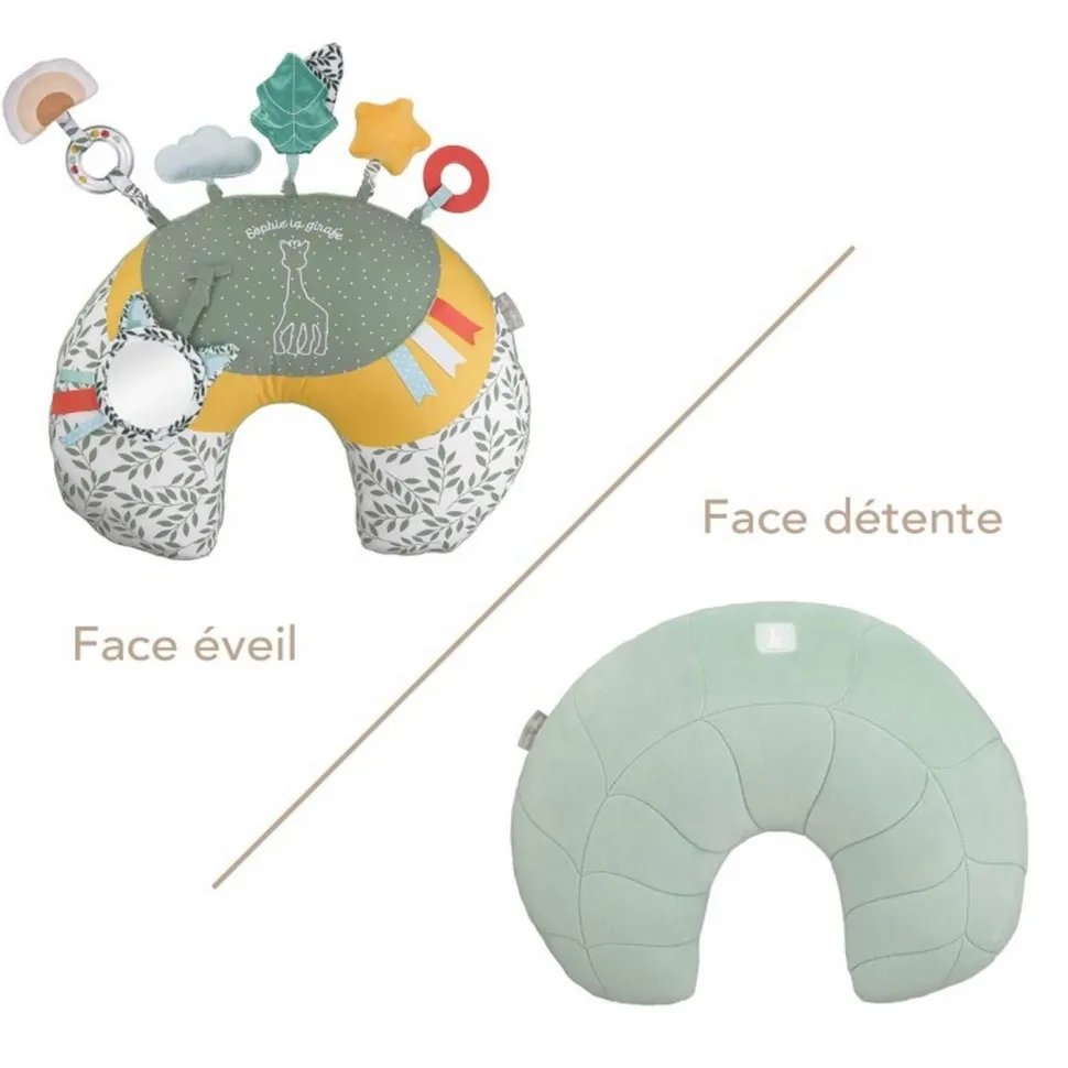 Coussin d'activités 2 en 1 Cosy play - Sophie la Girafe - Vulli