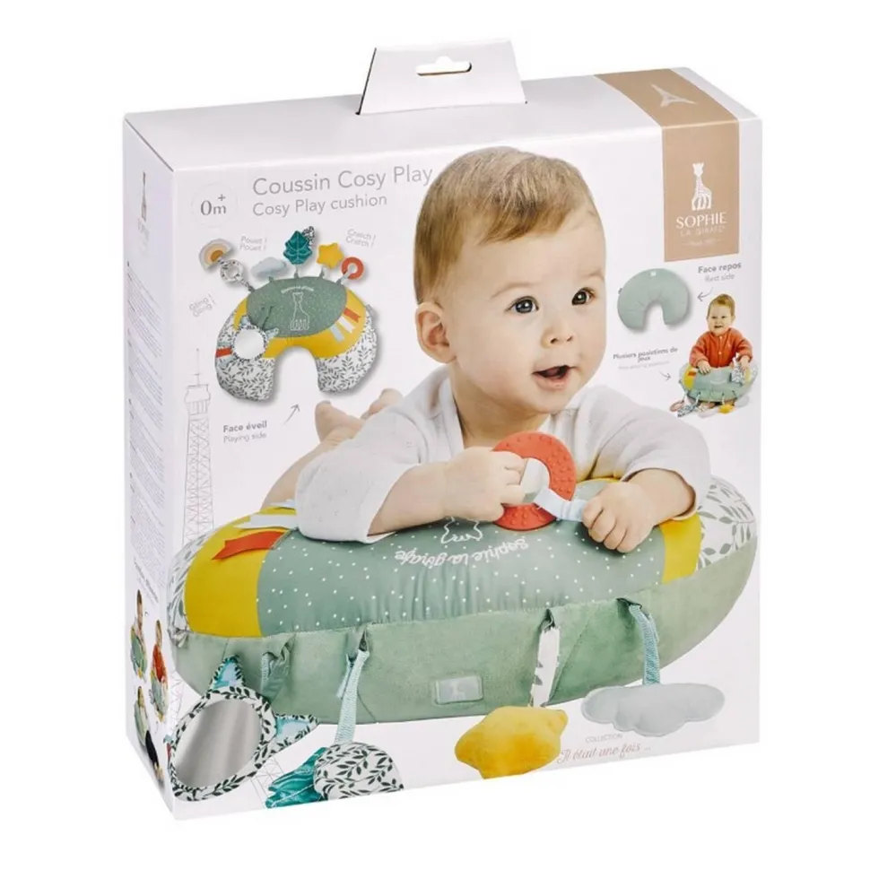 Coussin d'activités 2 en 1 Cosy play - Sophie la Girafe - Vulli