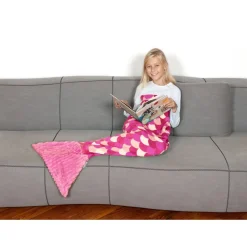 Couverture queue de sirène enfant rose - Kanguru