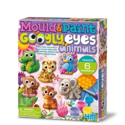 Crea KIT DE MOULAGE: ANIMAUX YEUX RIGOLOS - 4M