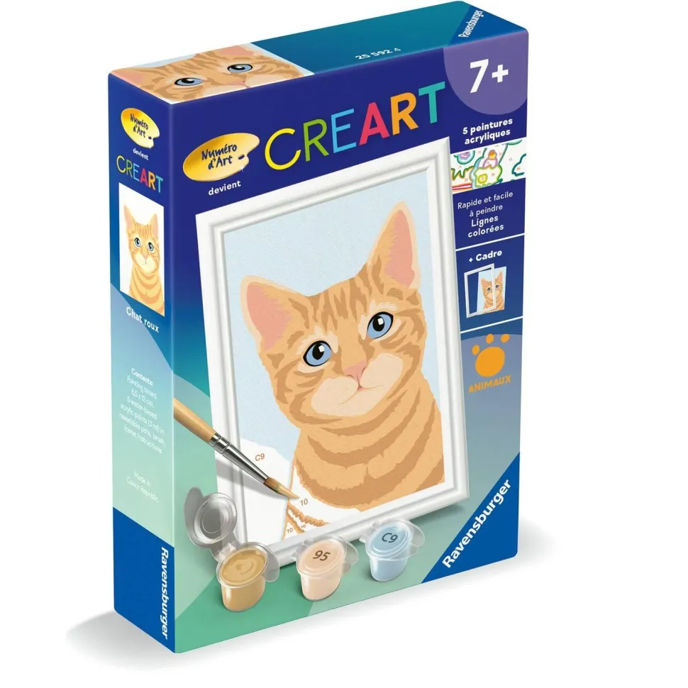 CreArt Kids 8x12cm : Chat roux - Ravensburger