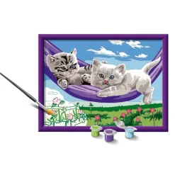 CreArt Kids 18x24cm : Chaton dans le hamac - Ravensburger