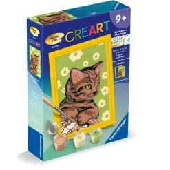 CreArt Kids 8x12cm : Chaton et fleurs - Ravensburger