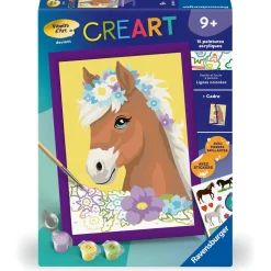 CreArt Kids 18x24cm : Cheval fleuri - Ravensburger