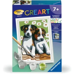 CreArt Kids 8x12cm : Deux petits chiots - Ravensburger