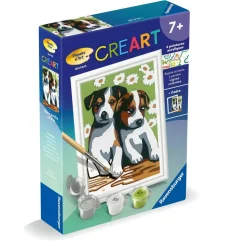 CreArt Kids 8x12cm : Deux petits chiots - Ravensburger