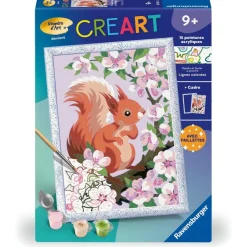 CreArt Kids 18x24cm : ecureuil au printemps - Ravensburger