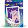 CreArt Kids 8x12cm : Licorne à criniere violette - Ravensburger