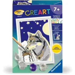 CreArt Kids 8x12cm : Portrait dun loup - Ravensburger