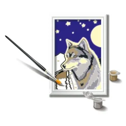 CreArt Kids 8x12cm : Portrait dun loup - Ravensburger