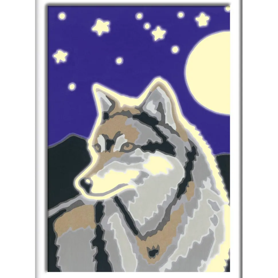 CreArt Kids 8x12cm : Portrait dun loup - Ravensburger