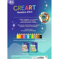 Creart livre de coloriage magique : Dinos - Ravensburger