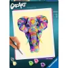 CreArt Peinture au numéro : Grand Format : Elephant - Ravensburger