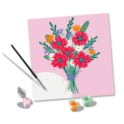 CreArt 20x20cm : Poppy Bouquet - Ravensburger