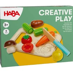 Creative Play – Set de légumes avec planche et couteau - Haba