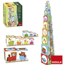 Cubes à empiler Forêt - Goula