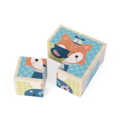 Cubes en bois : Mes Premiers Cubes : Portraits de la forêt - Janod