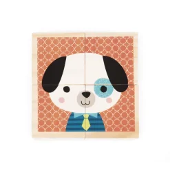 Cubes en bois : Mes Premiers Cubes : Portraits de la forêt - Janod