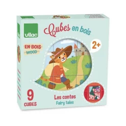 Cubes en bois les contes - Vilac