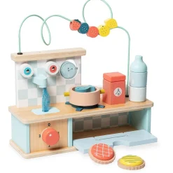 Cuisine en bois : Cuisine d'éveil multi-activité - Vilac