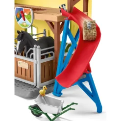 Écurie avec chevaux et accessoires - Schleich