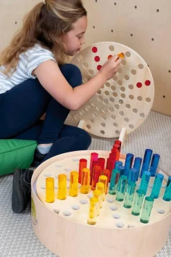 Cylindres en acrylique 10 x 2,5 cm Set de 10 - Eduplay