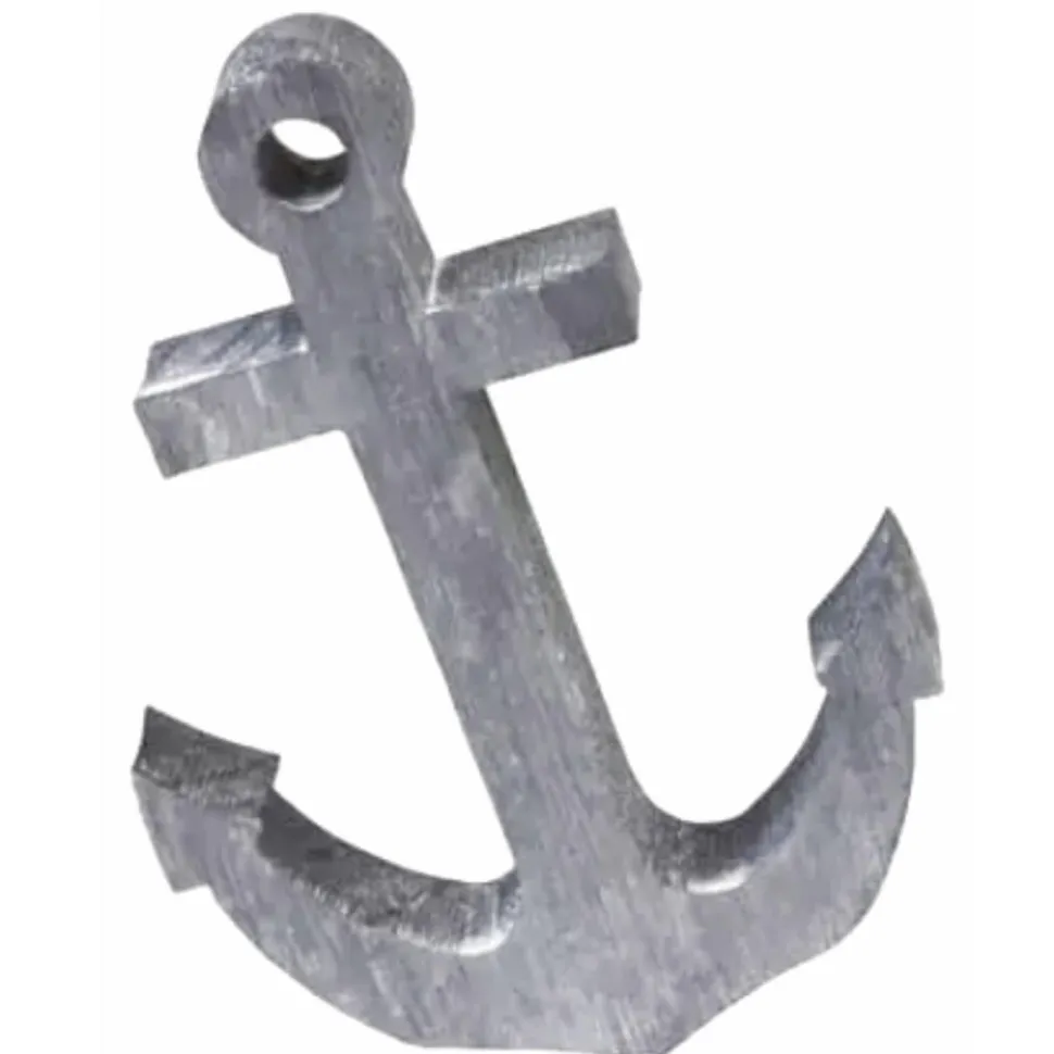 Déco Ancre Marine en bois 12cm, Gris - RueDeLaFete