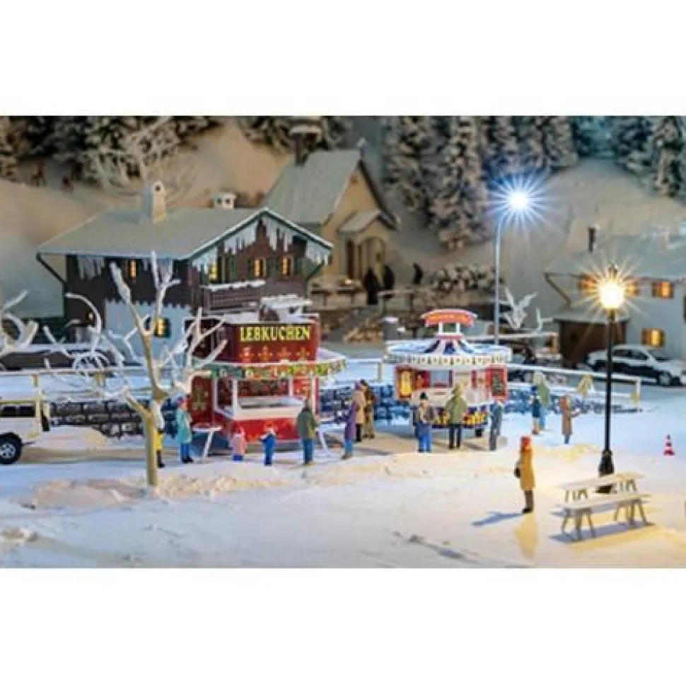 Décor : Coffret 2 Stands de marché de Noël - Faller