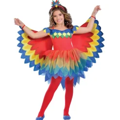 Déguisement Fée-Perroquet coloré - fille - RueDeLaFete