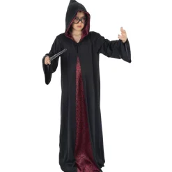 Déguisement Cape Sorcier noire/Bordeaux - enfant - RueDeLaFete