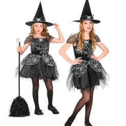 Déguisement De Sorcière Araignée - Noir - Enfant - RueDeLaFete