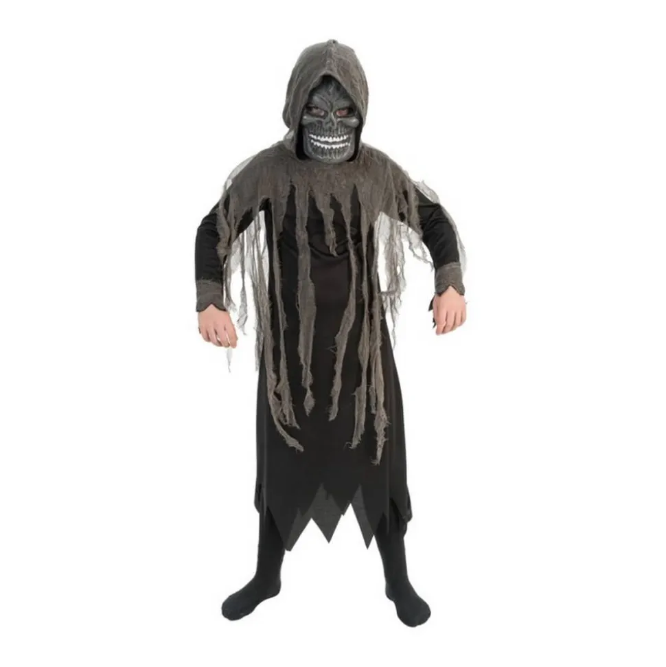 Déguisement faucheuse avec masque tête de mort - Enfant - RueDeLaFete