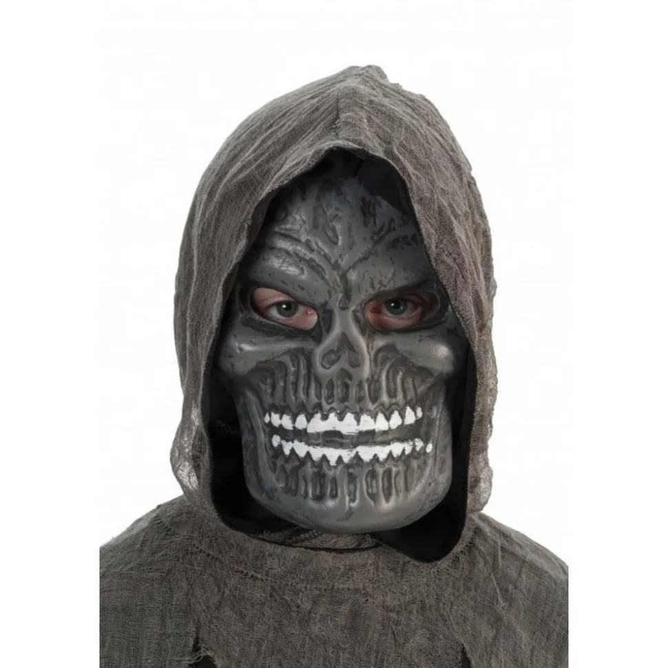 Déguisement faucheuse avec masque tête de mort - Enfant - RueDeLaFete