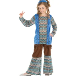 Déguisement Hippie Vintage bleu - enfant - RueDeLaFete