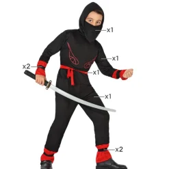 Déguisement Ninja rouge - Garcon - RueDeLaFete