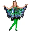 Déguisement papillon - Vert/bleu- Fille - RueDeLaFete