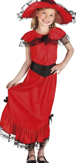 Déguisement Petite Scarlett Rouge - RueDeLaFete