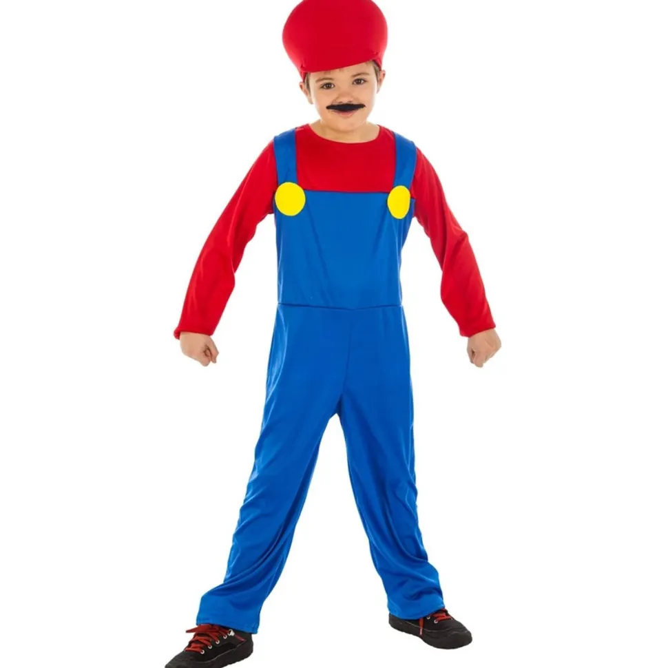 Déguisement Plombier Rouge enfant - RueDeLaFete