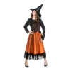 Déguisement Sorcière Lucinda Orange - Fille - RueDeLaFete