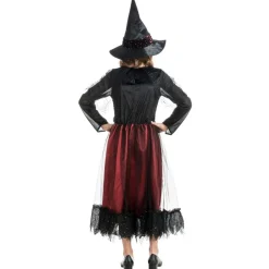 Déguisement Sorcière Lucinda Bordeaux à sequins - enfant - RueDeLaFete