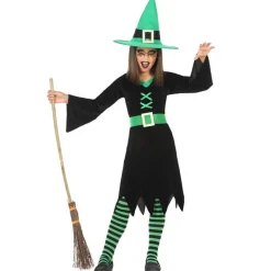 Déguisement sorcière vert - Fille - RueDeLaFete