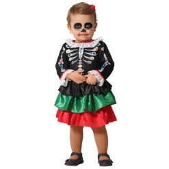 Déguisement Squelette Mexicain - Bébé fille - RueDeLaFete